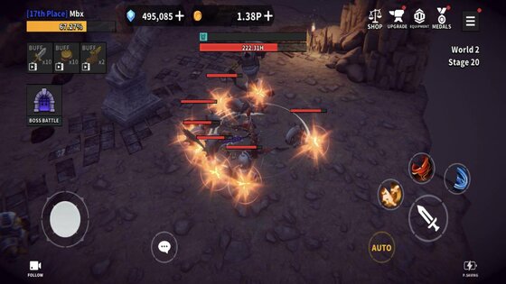 Dungeon Knight Idle 2.19.1. Скриншот 7