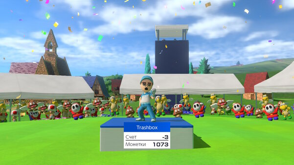 Гольф с торнадо, в котором надо сбивать соперников. Обзор Mario Golf: Super Rush