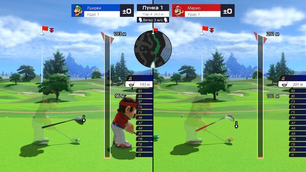 Гольф с торнадо, в котором надо сбивать соперников. Обзор Mario Golf: Super Rush