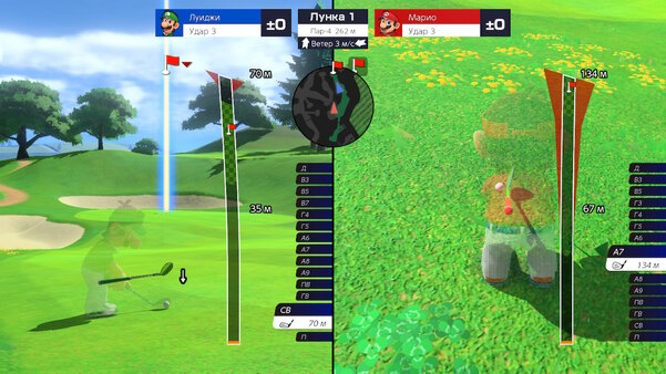 Гольф с торнадо, в котором надо сбивать соперников. Обзор Mario Golf: Super Rush