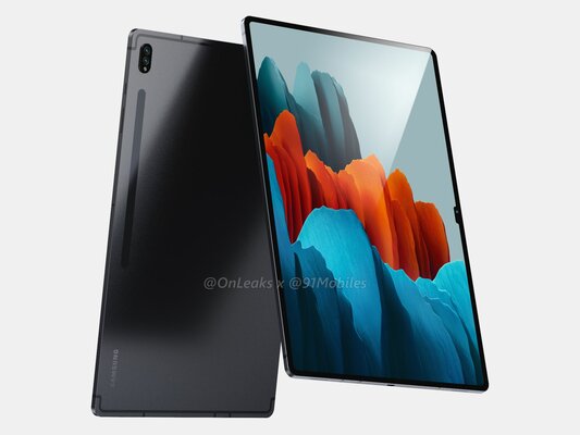 Флагманский планшет Galaxy Tab S8 Ultra получит огромный экран с чёлкой