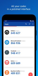 Aegis Authenticator 3.4.2. Скриншот 1