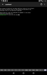 UserLAnd 26.05.22. Скриншот 3