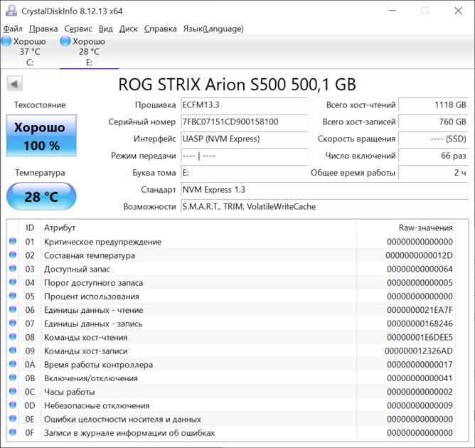 Быстрый, компактный и светящийся. Обзор ASUS ROG Strix Arion S500 — Тестирование скорости. 1
