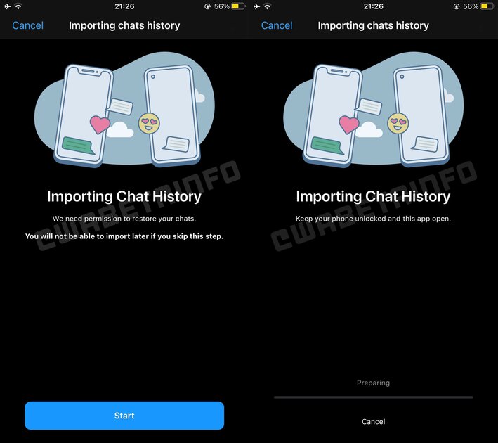 WhatsApp* тестирует возможность переносить чаты с Android на iOS