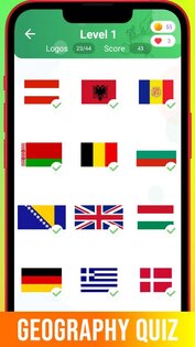 Угадай Флаги от 1000Logos 1.19. Скриншот 2