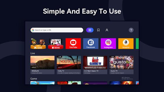 Open Browser для Android TV 2.2.1.1262. Скриншот 2
