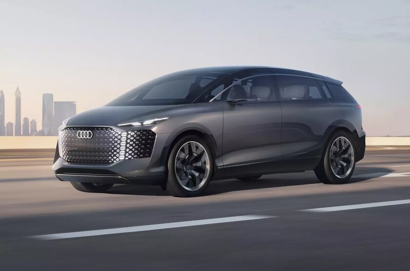 Audi представила концепт уникального минивэна: 750 км пробега и красная дорожка у дверей