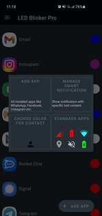 LED Blinker – настройка светодиода уведомлений 10.6.1. Скриншот 4