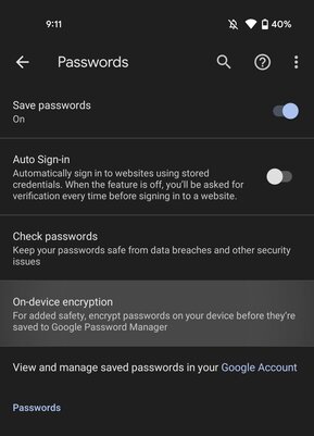 Даже Google не увидит пароли. Как включить шифрование прямо на устройстве