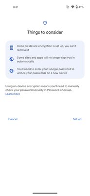 Даже Google не увидит пароли. Как включить шифрование прямо на устройстве