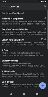 Simplenote 2.37. Скриншот 2