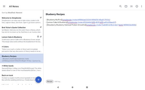 Simplenote 2.37. Скриншот 15