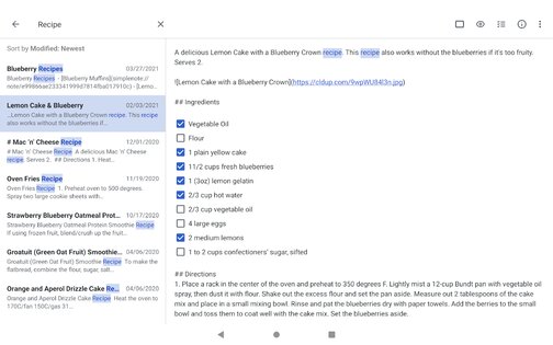 Simplenote 2.37. Скриншот 17