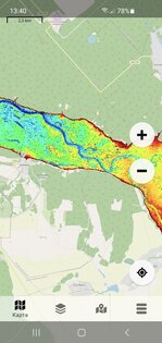 Глубины водоемов для рыбалки 2.14.1. Скриншот 2