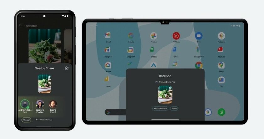 Google упрощает обмен файлами на Android. Даже разблокировать не нужно