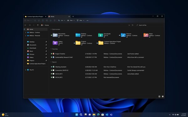 Первое крупное обновление Windows 11 добавляет вкладки в «Проводник». Ещё 14 нововведений