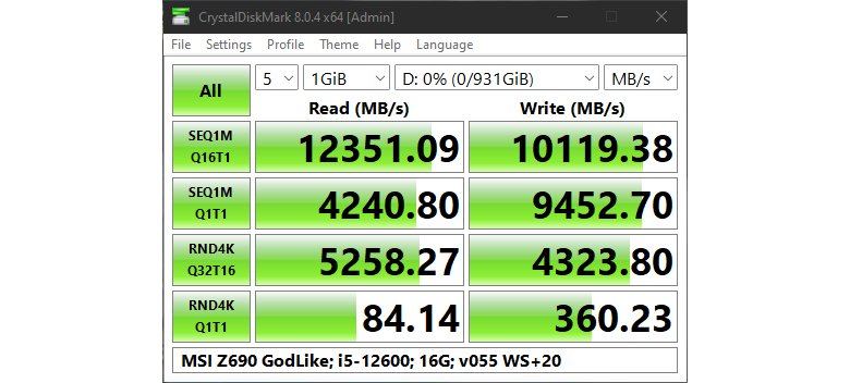 MSI представила SSD на PCIe 5.0: скорость чтения превысила 12000 МБ/сек