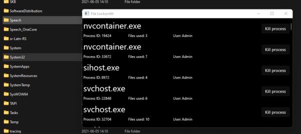 Эта утилита для Windows покажет, какие программы используют выбранный файл. Она от Microsoft