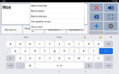 Speech Assistant AAC 6.5.6. Скриншот 11