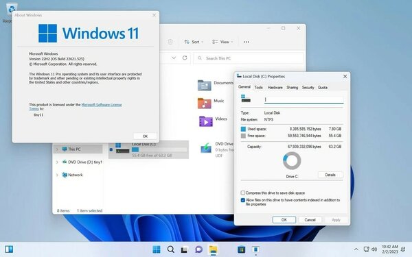 Появилась лёгкая сборка Windows 11, ей требуется всего 2 ГБ ОЗУ и 8 ГБ на диске