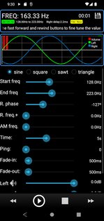 Tone Generator PRO 3.03. Скриншот 3
