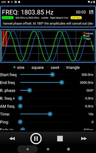 Tone Generator PRO 3.03. Скриншот 11
