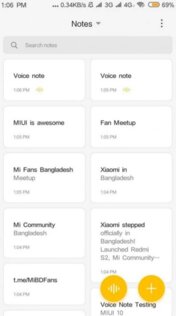 Xiaomi Заметки 2.4.0.4. Скриншот 1