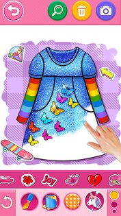 Glitter Dress Coloring 7.1. Скриншот 3