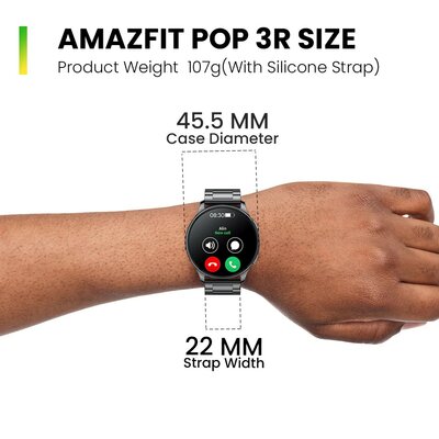 Amazfit представила металлические и живучие, но недорогие часы Pop 3R. Для любителей классики
