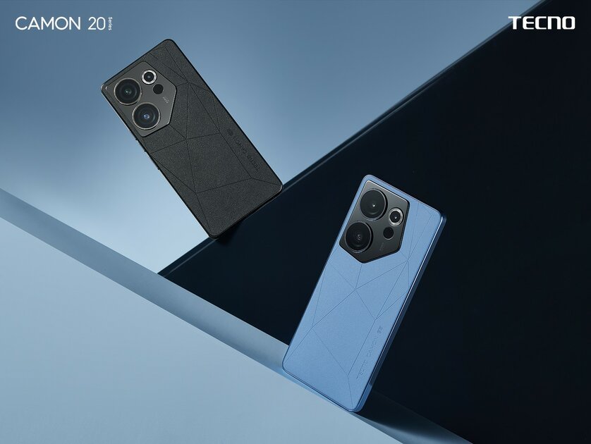 TECNO представила в России смартфоны Camon 20 с продвинутой камерой и необычным дизайном