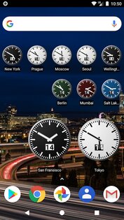World Clock Widget 5.7.8. Скриншот 1