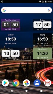 World Clock Widget 5.7.8. Скриншот 2