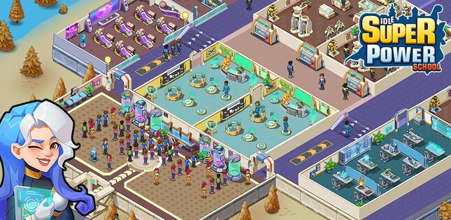 Idle Superpower School 2.2.7. Скриншот 8