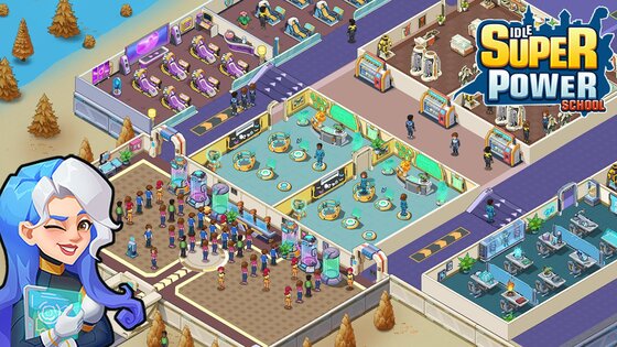 Idle Superpower School 2.2.7. Скриншот 15