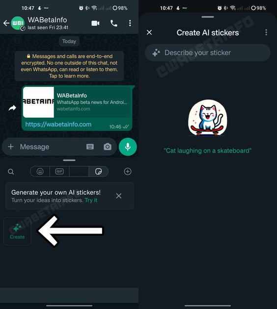 «Кот смеётся на скейтборде»: WhatsApp* научился генерировать стикеры, получается хорошо