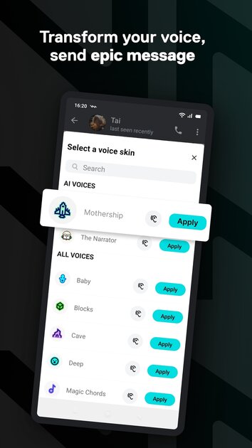 Для Telegram на Android вышел мод, меняющий голос в аудисообщениях и звонках