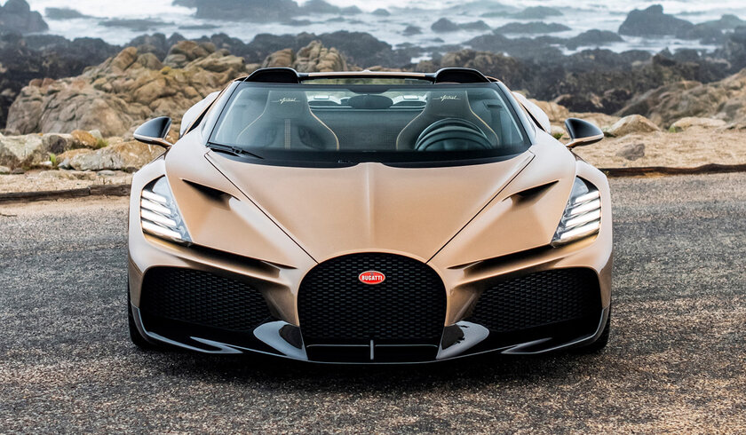Bugatti представила спайдер Mistral: последний суперкар бренда на двигателе W16