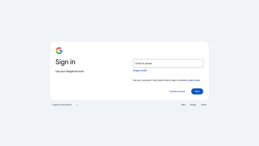 Не пугайтесь — у Google новое окно авторизации. Старое вернуть не получится