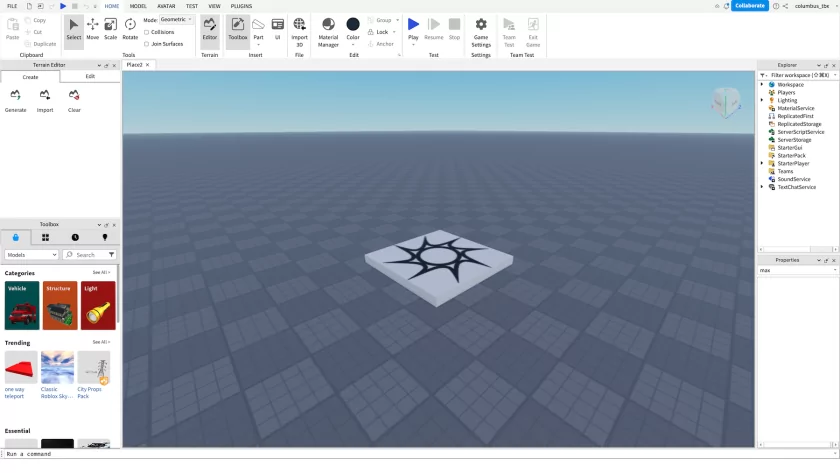 Как создать игру в Roblox — Обзор интерфейса. 4