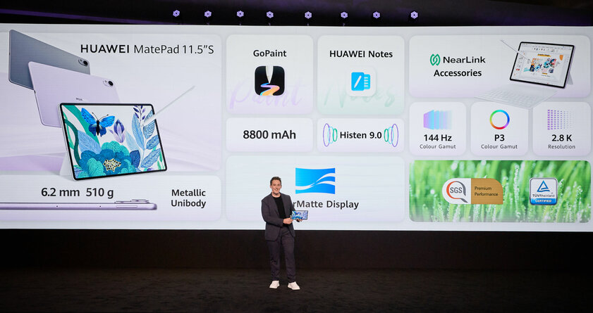 Живучие часы, мощнейший ноутбук и уникальный планшет: новинки Huawei покинули Китай