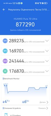Этот смартфон считает себя профессиональной камерой. Обзор Huawei Pura 70 Ultra — Софт и железо. 23
