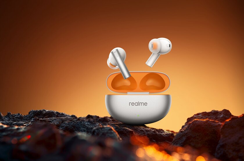 Realme представила новую серию беспроводных наушников Buds Air6: с шумоподавлением и Hi-Fi