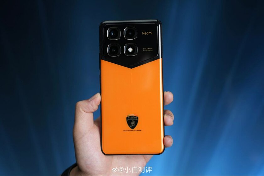 Redmi K70 Ultra Lamborghini Edition в оранжевом цвете