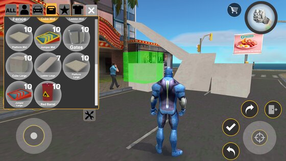 Rope Hero: Cheatground MOD 1.0.1. Скриншот 4