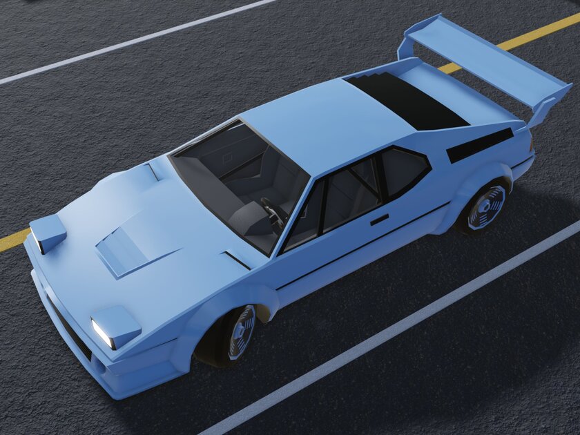 Геймер построил модель автомобиля из гонки BMW M1 Procar в Roblox. Вопрос — где педали?