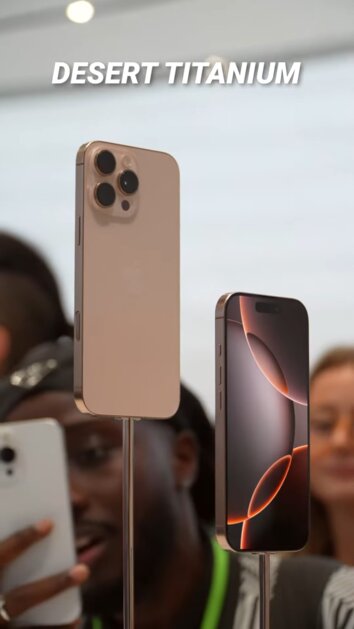 Все цвета iPhone 16 и 16 Pro вживую: сравнение расцветок на натуральных фото — Цвета iPhone 16 Pro и iPhone 16 Pro Max. 4