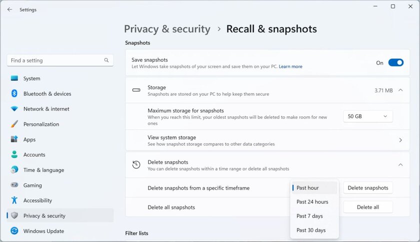Microsoft внесла изменения в скандальную функцию Recall. Её можно будет удалить