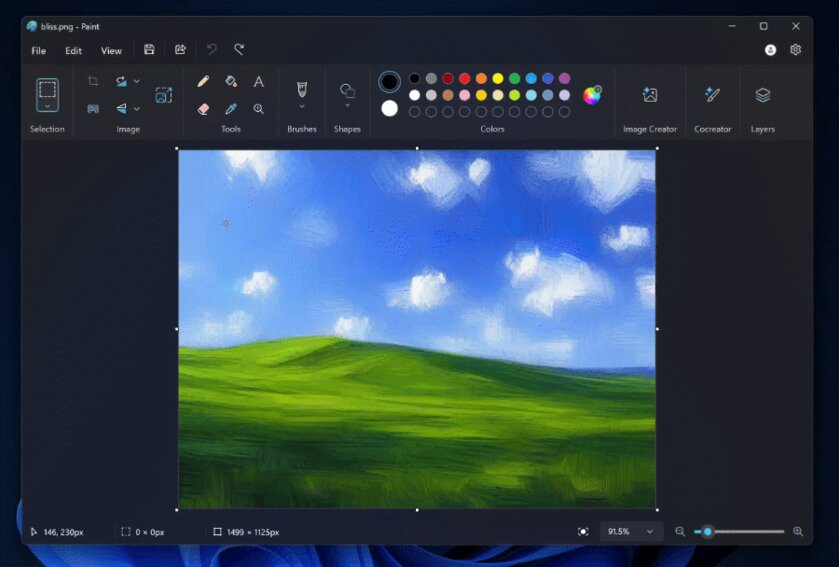 В Paint появилась главная ИИ-функция из Photoshop, а «Блокнот» научился переписывать текст