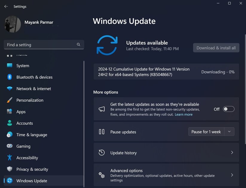 Последнее обновление для Windows 11 24H2 «убивает» производительность и вызывает массу проблем